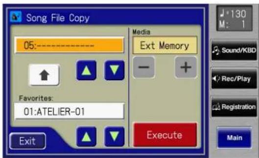 ROLAND Music Atelier AT-900 - Copying Performance Songs from "Favorites" to USB Memory - 1