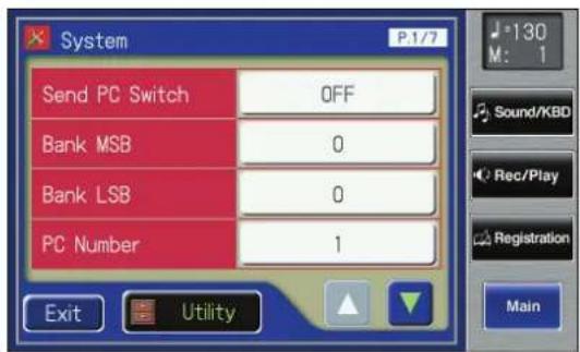 ROLAND Music Atelier AT-900 - Touch  on the Main screen. - 1