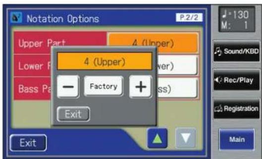 ROLAND Music Atelier AT-900 - Touch  < > to change the setting. - 1