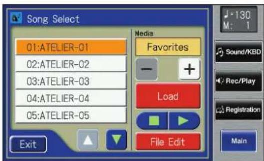 ROLAND Music Atelier AT-900 - Copying Performance Songs from USB Memory to "Favorites" - 1