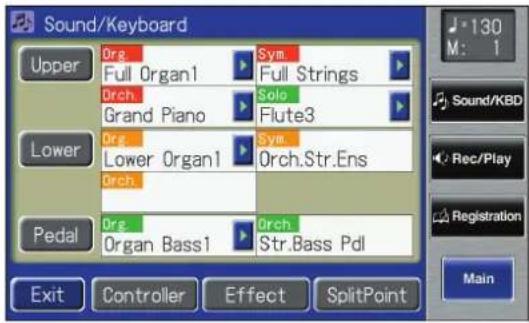 ROLAND Music Atelier AT-900 - Touch  on the Main screen. - 2