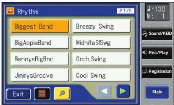 ROLAND Music Atelier AT-900 - Press a Rhythm button to select a Rhythm group. - 1