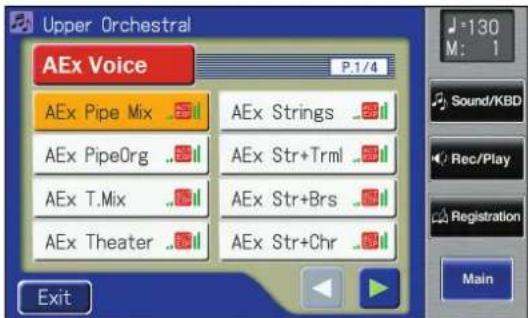 ROLAND Music Atelier AT-900 - fIn the sub-window, touch  (Active Expression Voice). - 2