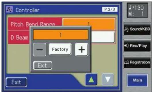 ROLAND Music Atelier AT-900 - Changing the Pitch Bend Range - 2