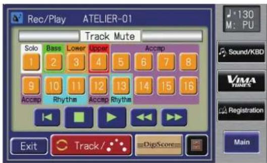 ROLAND Music Atelier AT-900 - Touch < > a number of times. - 1