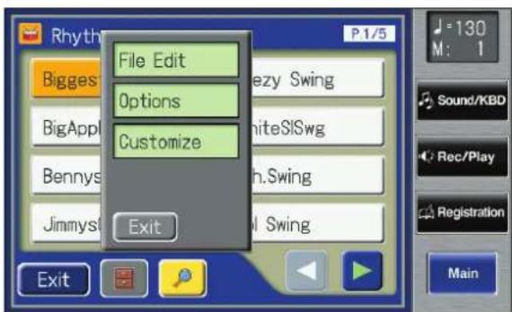 ROLAND Music Atelier AT-900 - Touch < Utility) on the Rhythm screen. - 1