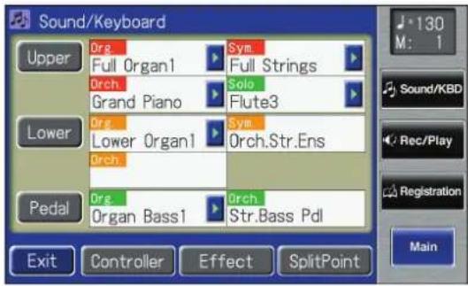 ROLAND Music Atelier AT-900 - Touch  on the Main screen. - 2