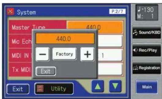 ROLAND Music Atelier AT-900 - Adjust the Standard Pitch (Master Tune) - 2
