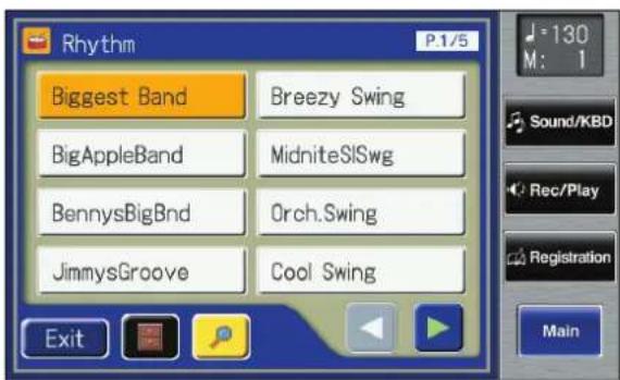 ROLAND Music Atelier AT-900 - Touch  on the Main screen. - 2