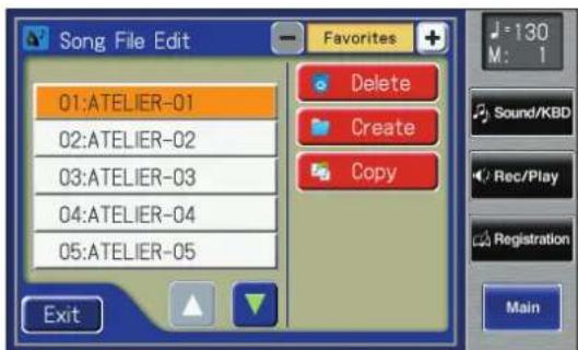 ROLAND Music Atelier AT-900 - Copying Performance Songs from USB Memory to "Favorites" - 2