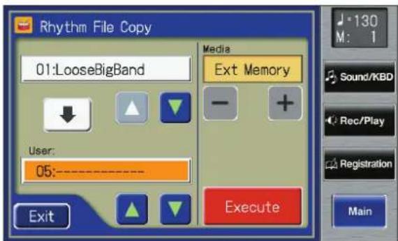 ROLAND Music Atelier AT-900 - Touch User  to select the copy-destination number. - 1