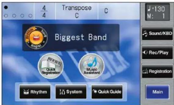 ROLAND Music Atelier AT-900 - Access the Main screen. - 1