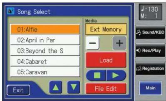 ROLAND Music Atelier AT-900 - Press the [Song] button. - 2