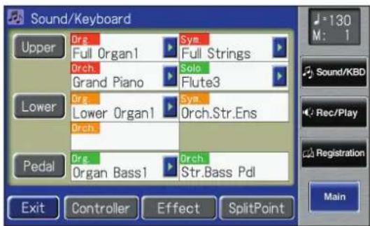 ROLAND Music Atelier AT-900 - Touch  on the Main screen. - 2