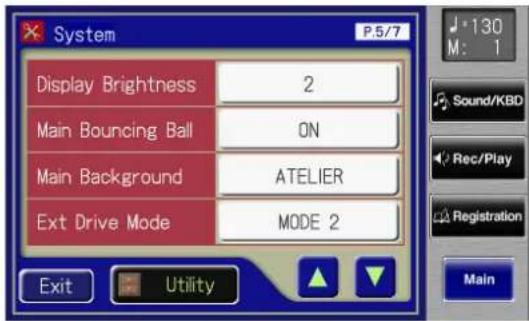 ROLAND Music Atelier AT-900 - Switching the Background of the Main Screen - 1