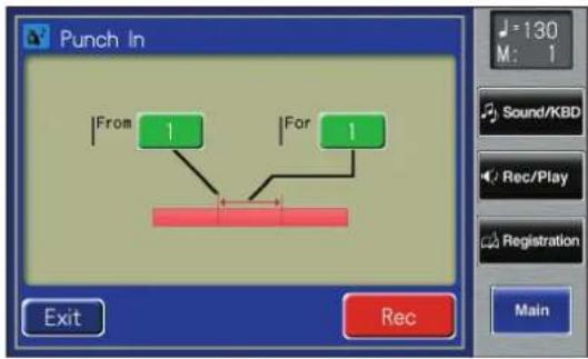 ROLAND Music Atelier AT-900 - To Specify the Segment to be Recorded Over Again - 1