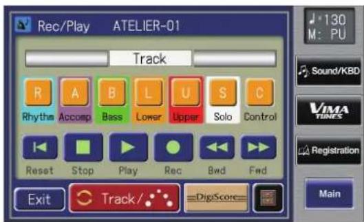 ROLAND Music Atelier AT-900 - Touch  on the Main screen. - 1