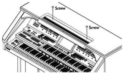 ROLAND Music Atelier AT-900 - Attaching the Music Rest (AT-900) - 1