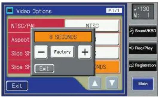 ROLAND Music Atelier AT-900 - Selecting the Interval at which Images will Change - 4