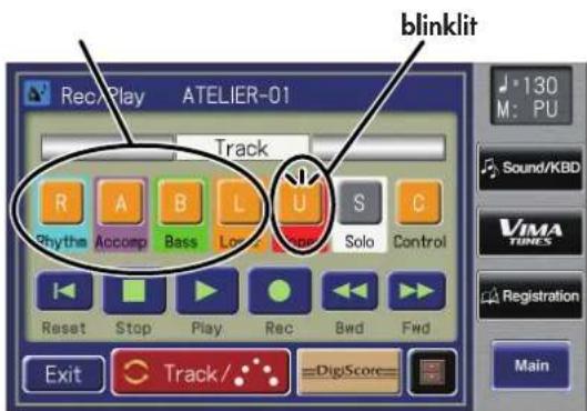 ROLAND Music Atelier AT-900 - In the Rec/Play screen, touch  to enter recording-standby mode. - 1
