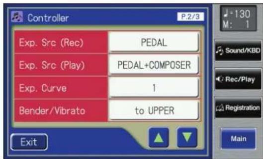ROLAND Music Atelier AT-900 - Choosing the Keyboard for which Pitch Bend and Vibrato will Apply - 1