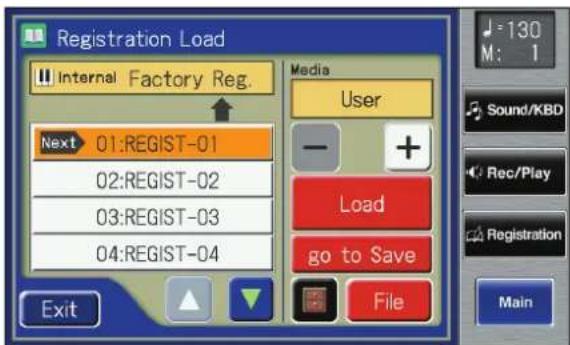 ROLAND Music Atelier AT-900 - Copying Registration from USB Memory to User Memory - 1