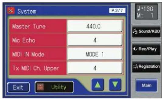 ROLAND Music Atelier AT-900 - Touch  on the Main screen. - 1