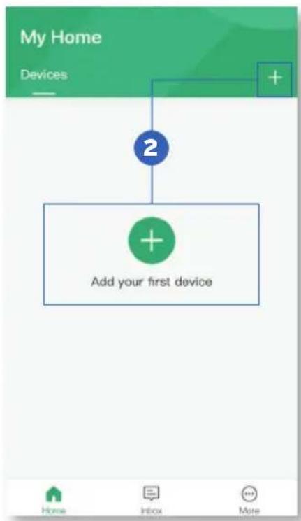 My Home Devices + 2 + Add your first device Home Infox More