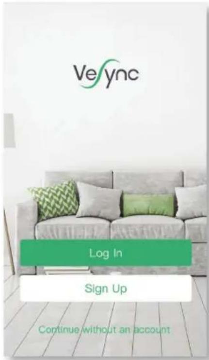 Vevync Log In Sign Up Continue without an account