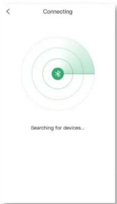 Connecting Searching for devices...
