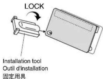 LOCK Installation tool Outil d'installation 固定用具