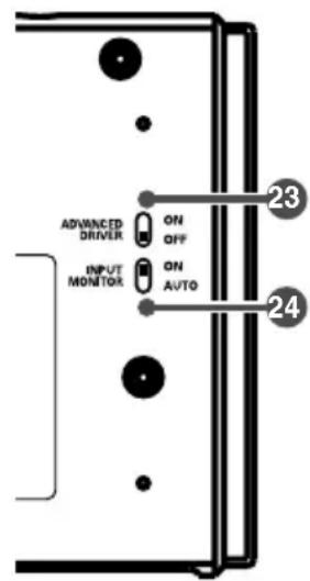 ADWINCED DRIVER ON OFF INPUT MONITOR ON AUTO 23 24