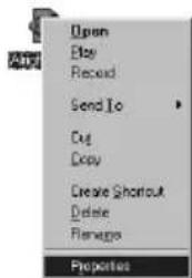 Open Buy Record Send To Cut Copy Create Shortcut Delete Rename Properties
