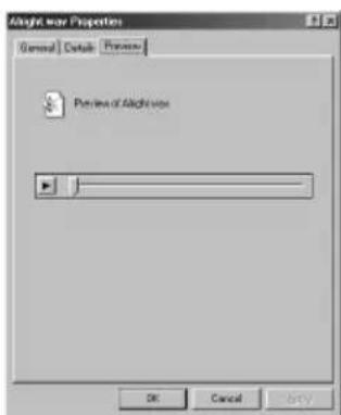 Alight war Properties General Default Preview Preview of Alightwar OK Cancel Apply