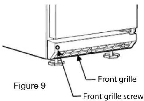 Figure 9 Front grille Front grille screw