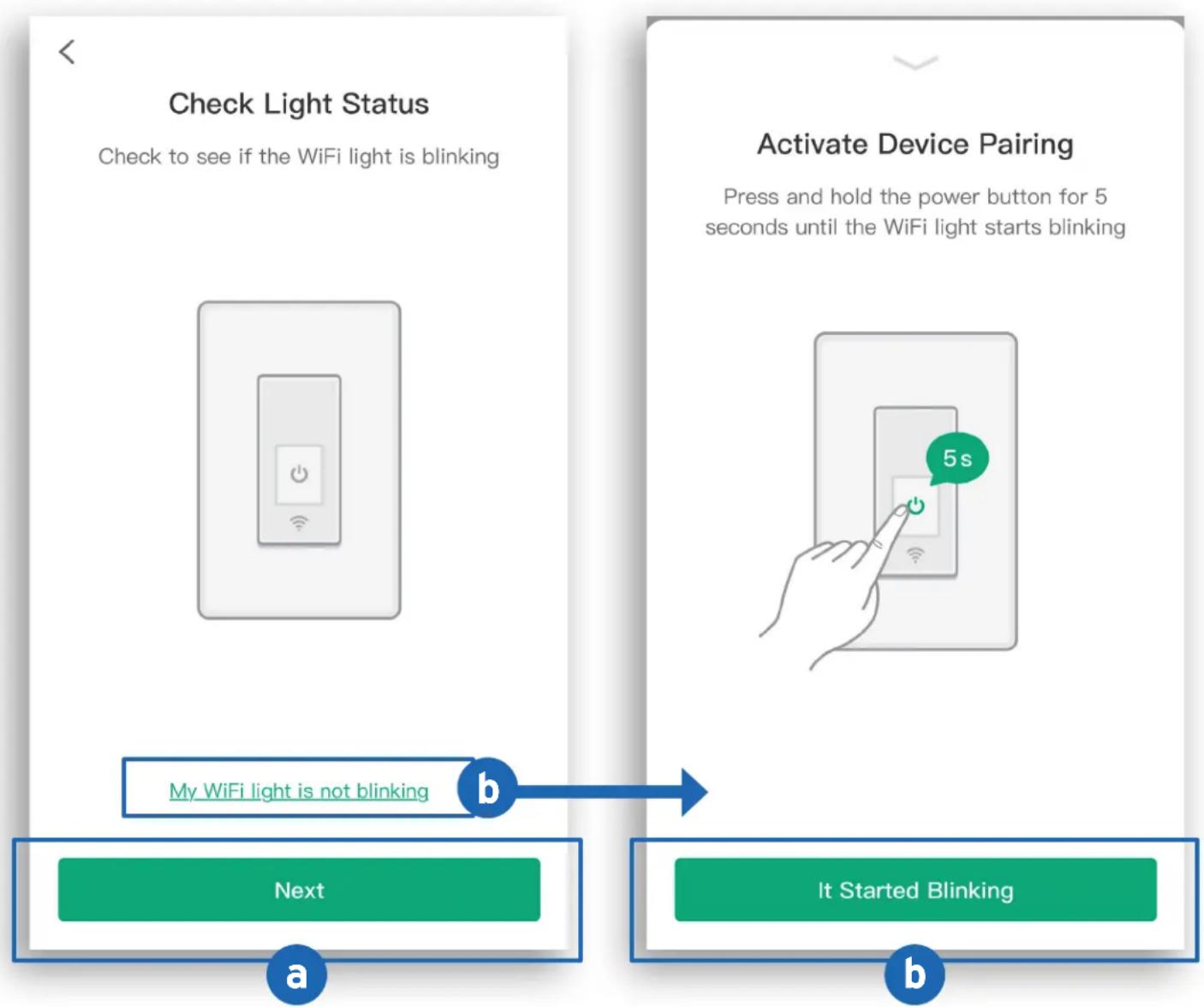Etekcity ESWL03 - Tap Etekcity Light Switch 3 way and tap Next. - 2