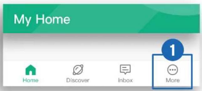 My Home Home Discover Inbox More