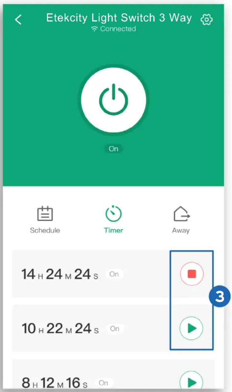 Etekcity Light Switch 3 Way Connected On Schedule Timer Away 14 H 24 M 24 S On 10 H 22 M 24 S On 8 H 12 M 16 S On
