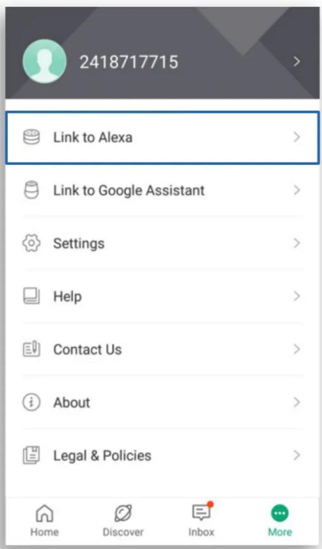 2418717715 Link to Alexa Link to Google Assistant Settings Help Contact Us About Legal & Policies Home Discover Inbox More