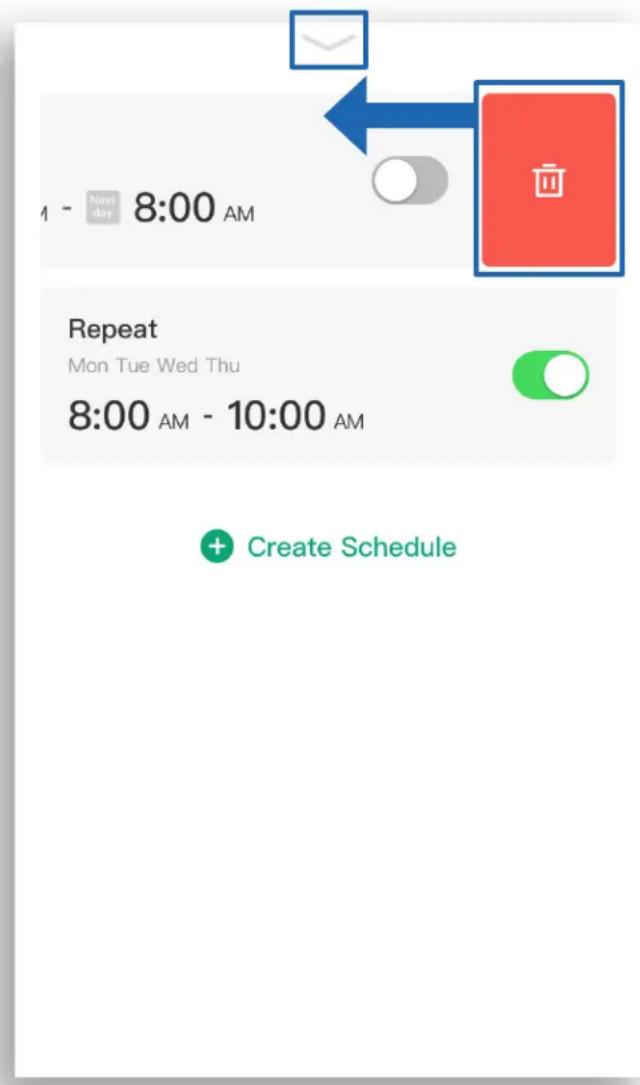 1 - Next day 8:00 AM Repeat Mon Tue Wed Thu 8:00 AM - 10:00 AM + Create Schedule