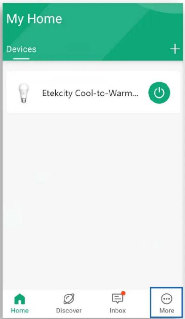 My Home Devices + Etekcity Cool-to-Warm... Home Discover Inbox More