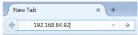 New Tab 192.168.84.92