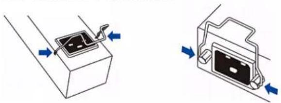 Raritan Dominion PX3-5146R - Installing Cable Retention Clips on the Inlet (Optional) - 2