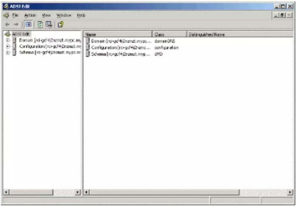 ADST Edit File Action View Window Help Domain [rc-gcf4]2nmat.mypc.my Configuration [rc-gcf4]2nmat.mypc.my Schema [rc-gcf4]2nmat.mypc.my Name Class Distinguished Name Domain [rc-gcf4]2nmat.mypc... domainDNS Configuration [rc-gcf4]2nmat... configuration Schema [rc-gcf4]2nmat.myp... dMD