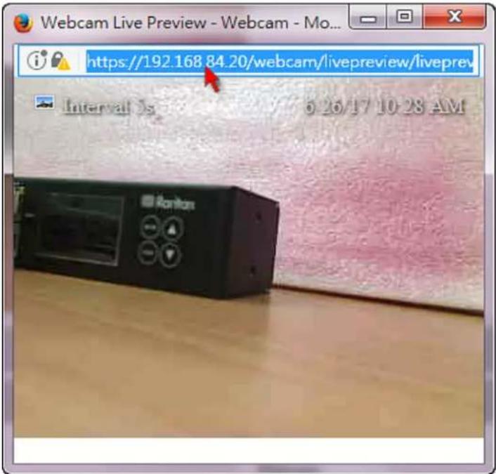 Webcam Live Preview - Webcam - Mo... https://192.168 84.20/webcam/livepreview/liveprev Interval 5s 6:26/17 10:28 AM