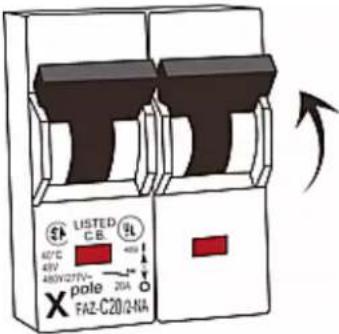 LISTED C.B RL 40°C 45V 48W/27V- 20A pale FAZ-C20/2-NA