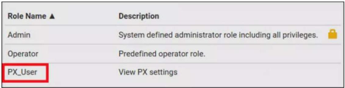 Raritan Dominion PX3-5146R - To create the PX\_User role with appropriate permissions assigned: - 2