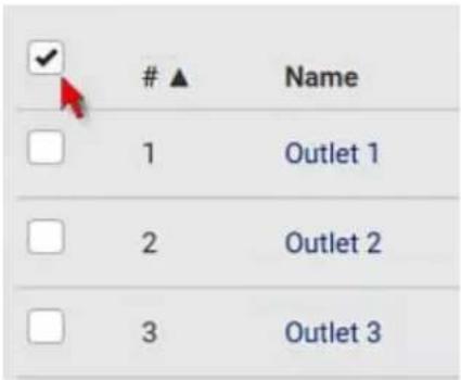 ▲ Name 1 Outlet 1 2 Outlet 2 3 Outlet 3