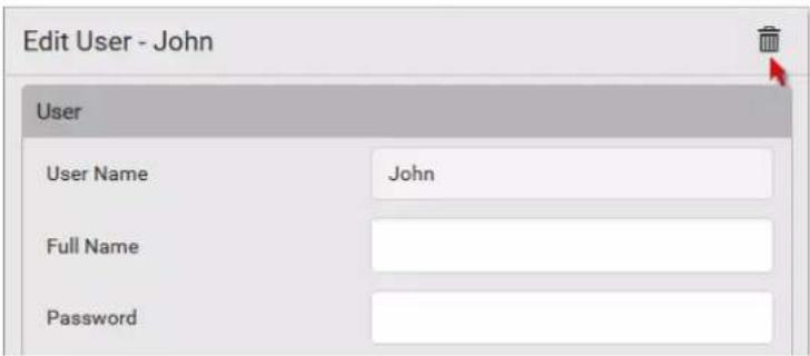 Edit User - John User User Name John Full Name Password