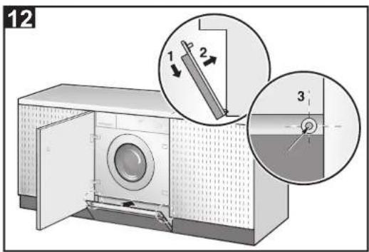 SMEG LB107N - ISTRUZIONI DI MONTAGGIO DELLE LAVATRICI INTEGRABILI CON FRONTALINO SCOPERTO - 8